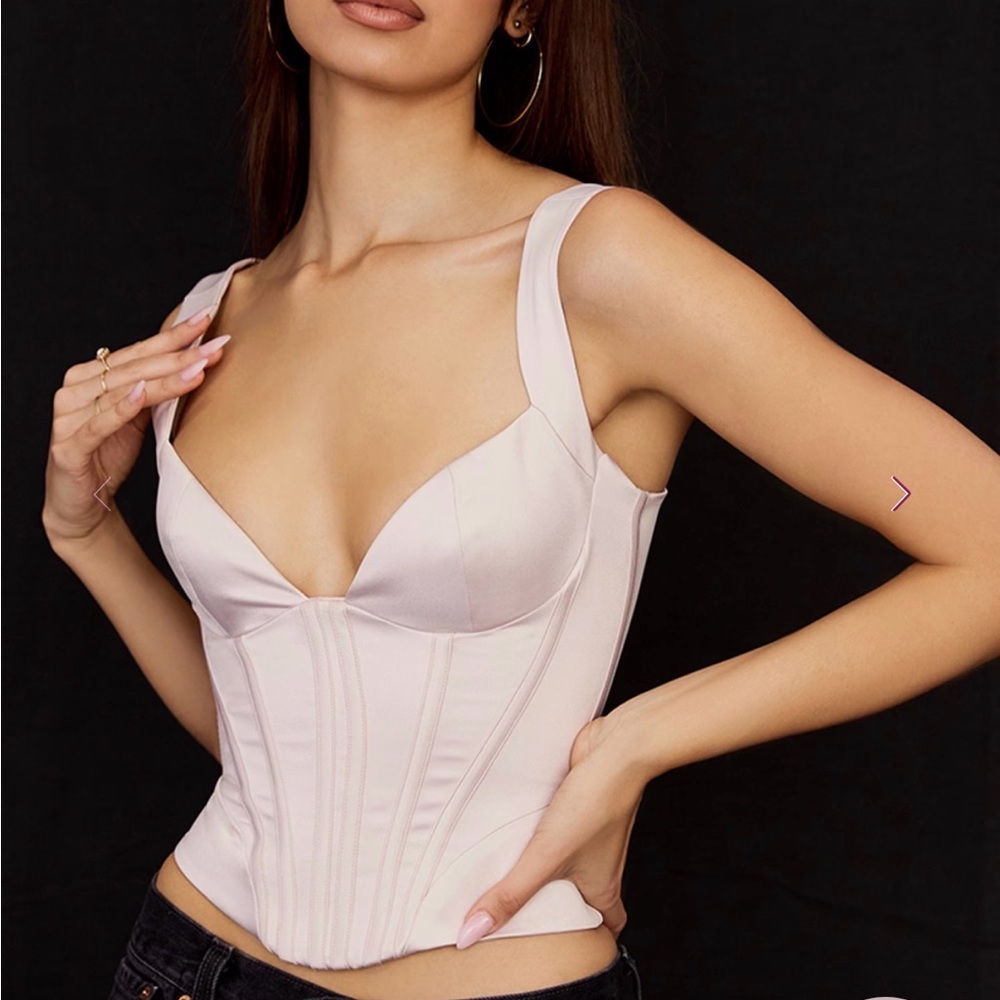 House of CB Cream Corset Top